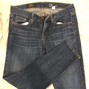 Size 28 j crew tooth pick jeans